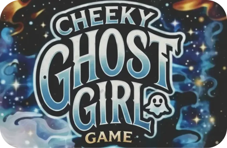 cheeky ghost girl logo header